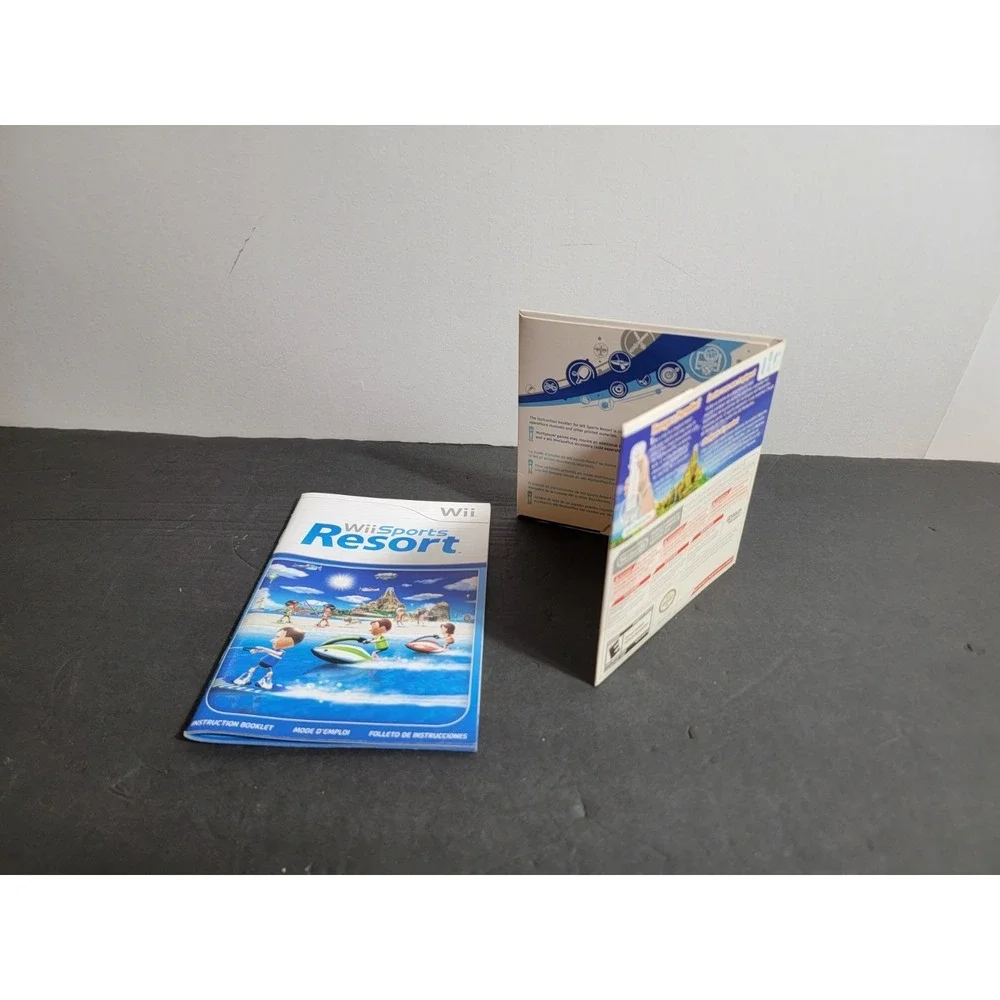Nintendo Wii Sports Resort  EMPTY Cardboard Sleeve Only and Manual Only NO DISK